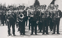 1958 wurde der Musikverein im Gendarmerielook neu eingekleidet